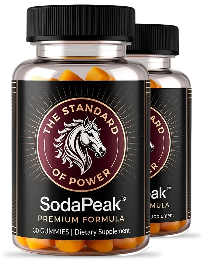 SodaPeak men's vitality gummies two bottle pack